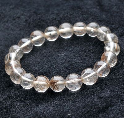 【纯天然 9mm魔鬼发晶银发手链Y81Y136】价格,厂家,图片,手链,东海县盛饰珠宝-