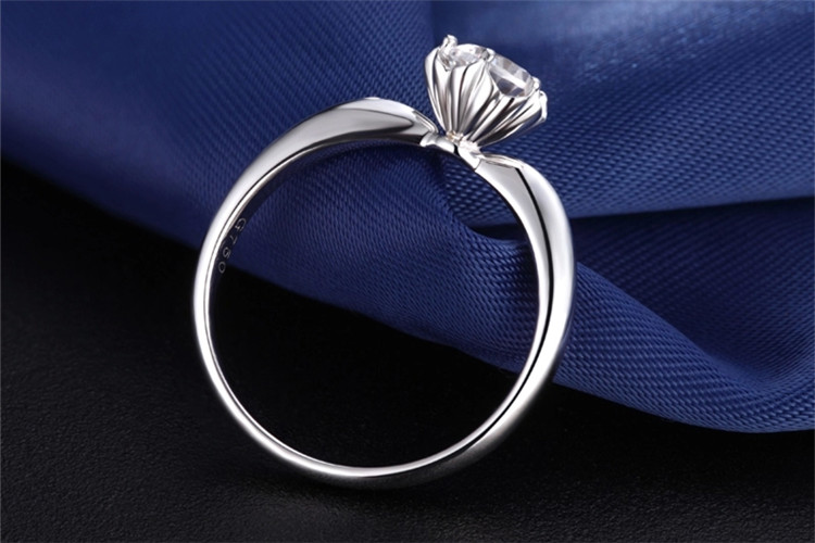 珂兰钻石白18K金水仙子定制钻石戒指_珠宝图片-珠宝产品-金投珠宝-金投网