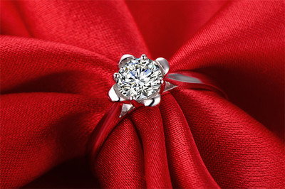 恒久之星白18K金43分结婚定制钻石戒指_珠宝图片-珠宝产品-金投珠宝-金投网