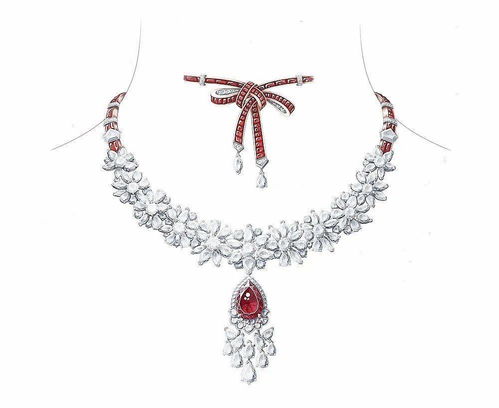 指尖上的璀璨艺术 iPad珠宝设计手绘图与大牌珠宝手稿的惊艳魅力